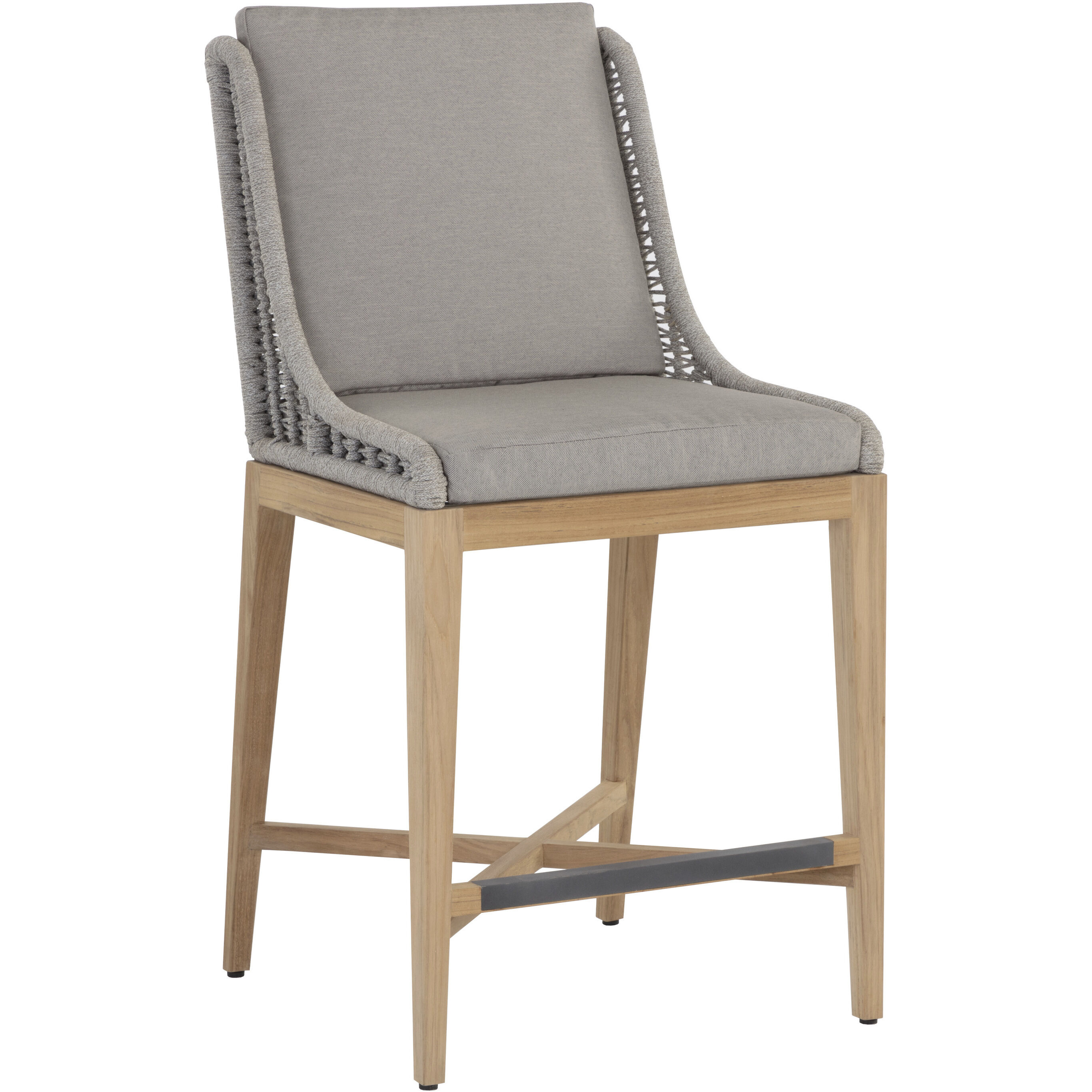 Sorrento 40.75 inch Palazzo Taupe Outdoor Counter Stool